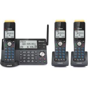 VTech 3-Handset DECT 6.0 Cordless Phone Bluetooth Answer Machine Call Block Home